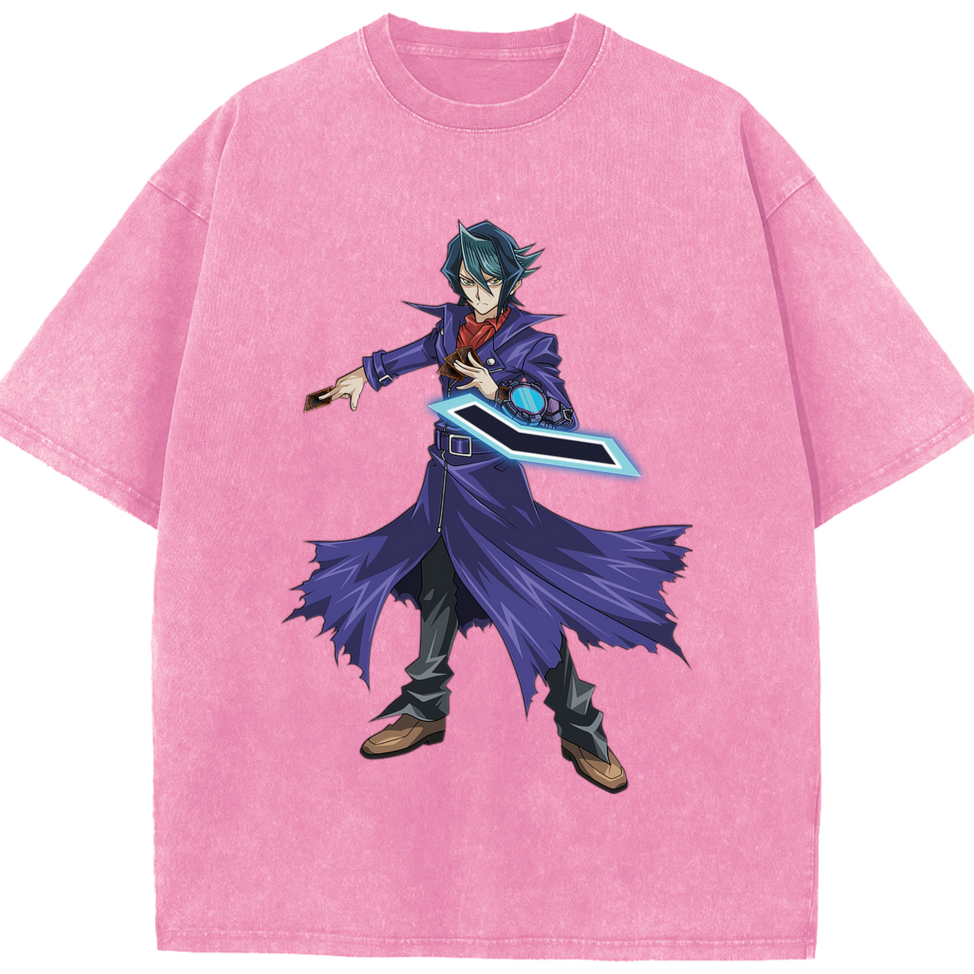 （画像用） 遊☆戯☆王 Yu-Gi-Oh! 綿100% ヴィンテージ風 半袖Tシャツ（フロントプリント）